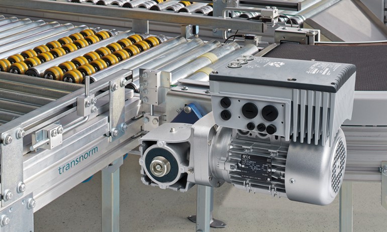 helical bevel VFD in a conveyor application