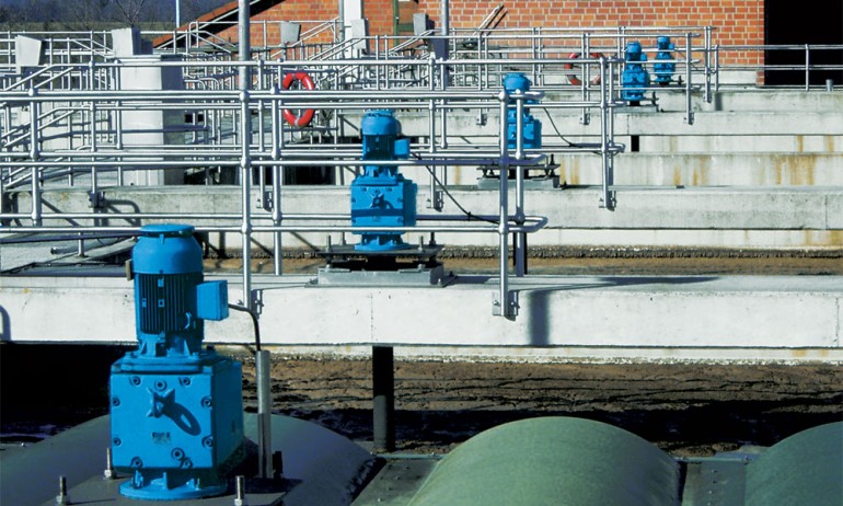 NORD gear units at a wastewater facility